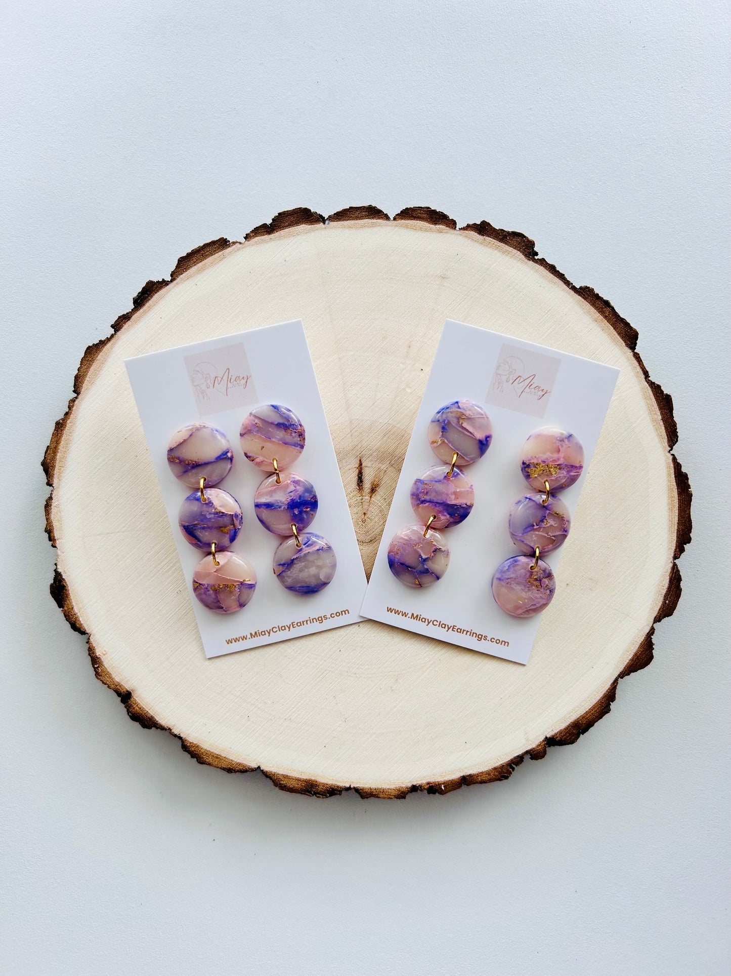 Lavender Drop Earrings