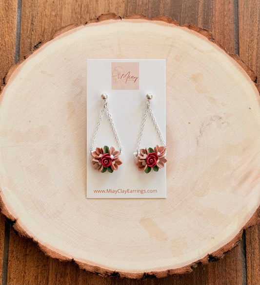 Rosie Earrings (Carnation)