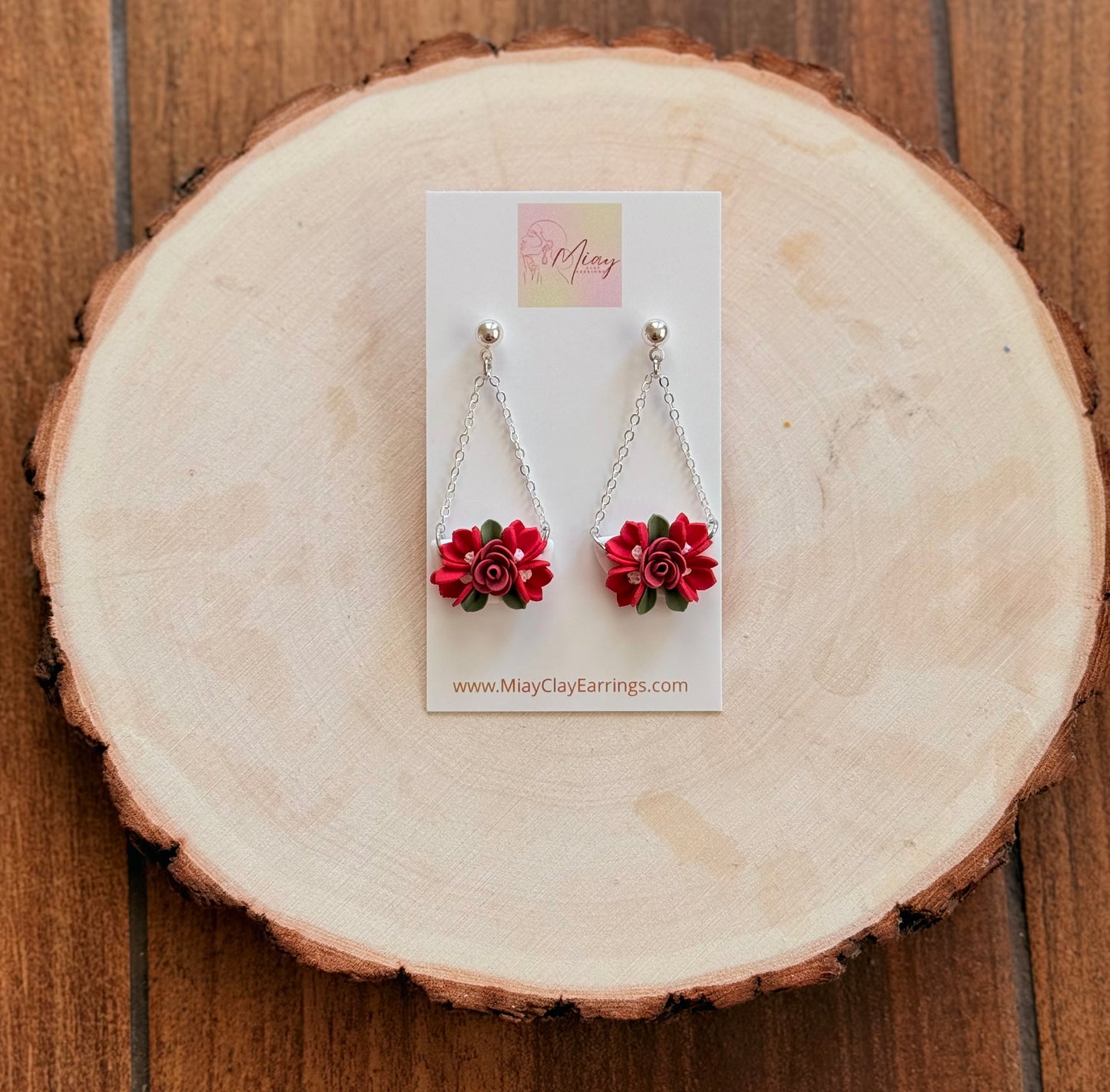Rosie Earrings (Red)