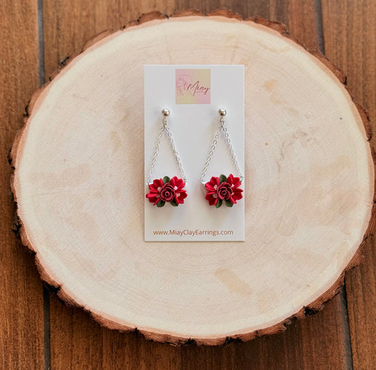 Rosie Earrings (Red)