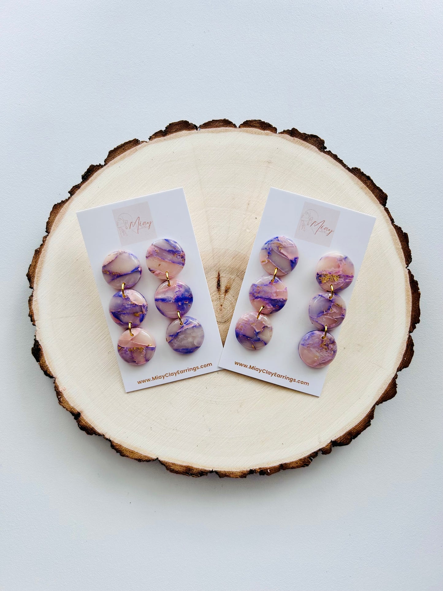 Lavender Drop Earrings